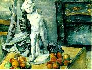 Paul Cezanne stilleben med statyett Sweden oil painting reproduction